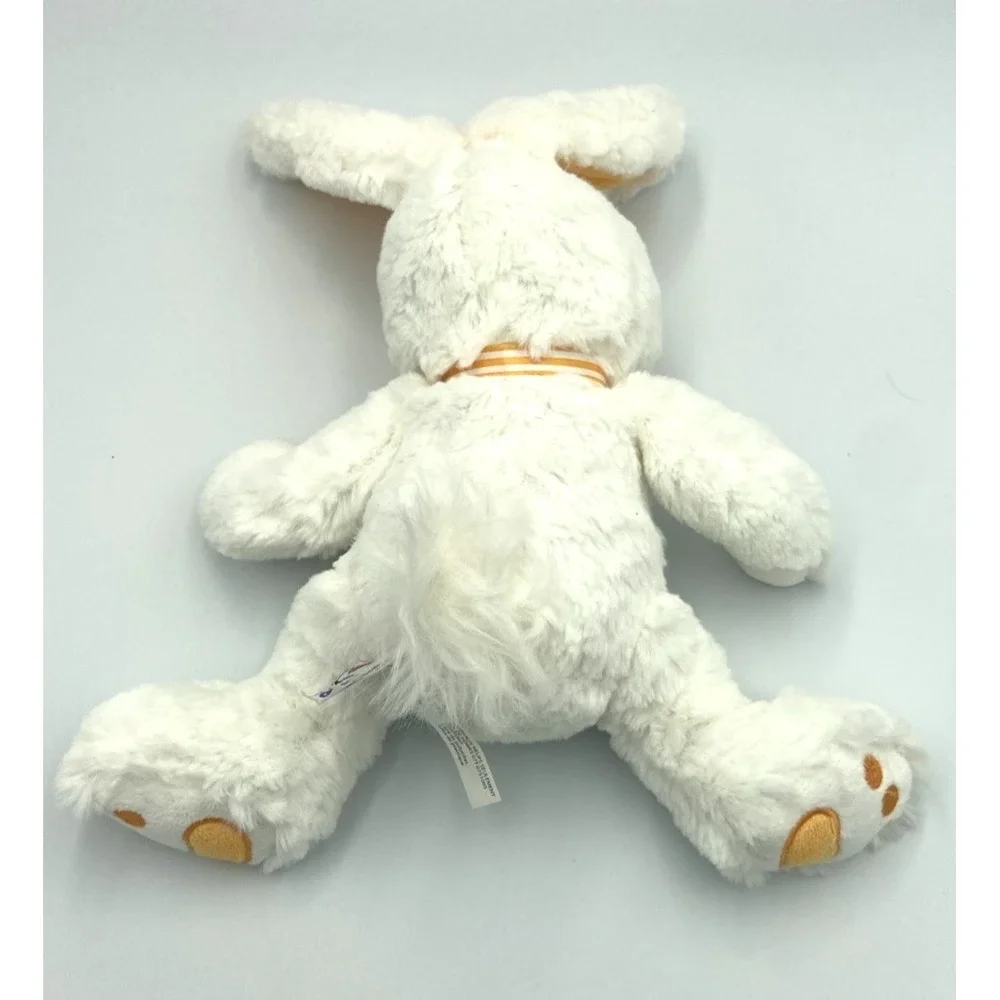 Ganz‎ Orange Meringue Stuffed Animal Bunny Rabbit Floppy Ears Striped Bow 12